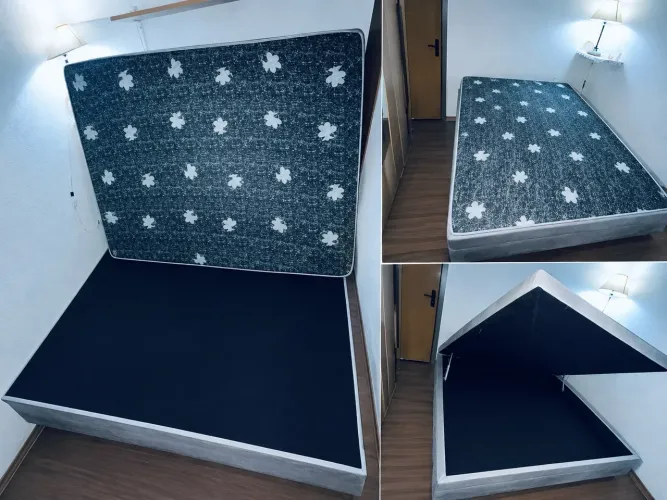 Vendo Cama de Viúvo com Baú.