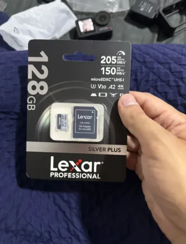 Cartão de memória lexar 128gb Micro sd A2 U3 classe 10