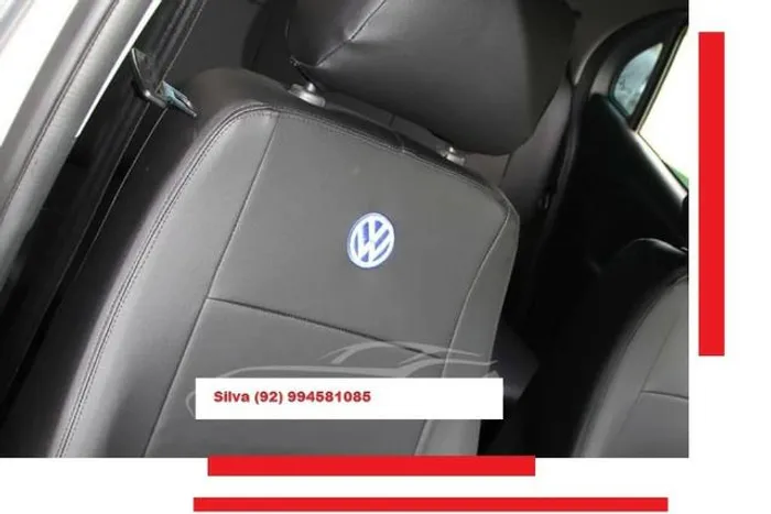 Capa banco Couro Corvin específico sob medida gol g6 Preto kzccb pfmym