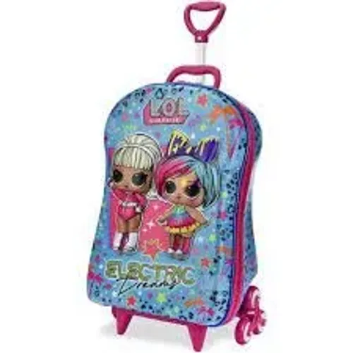 Mochila Escolar 3d Lol Com Rodinha - Impermeável