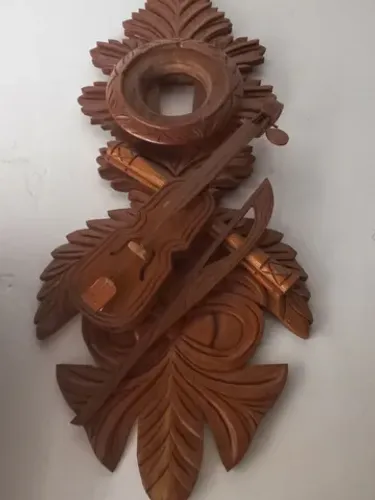 Moldura para relogio entalhada antiga 