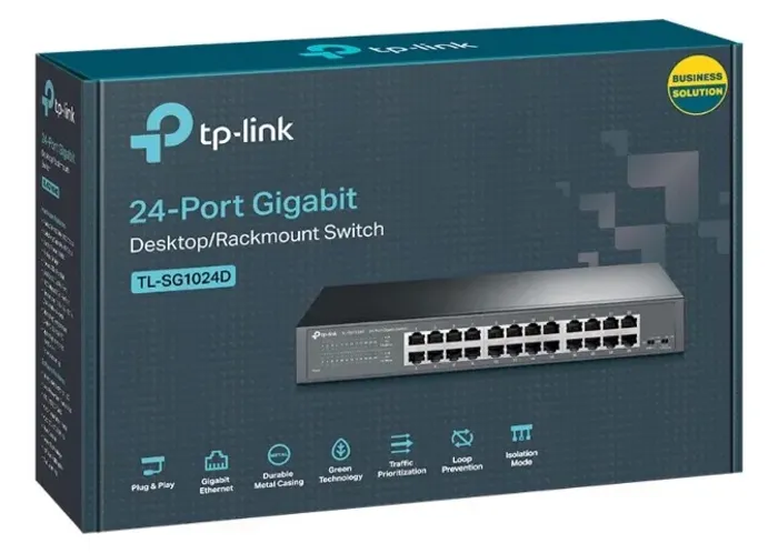 Switch Gigabit de 24 portas 10/100/1000mpbs (Lacrado)