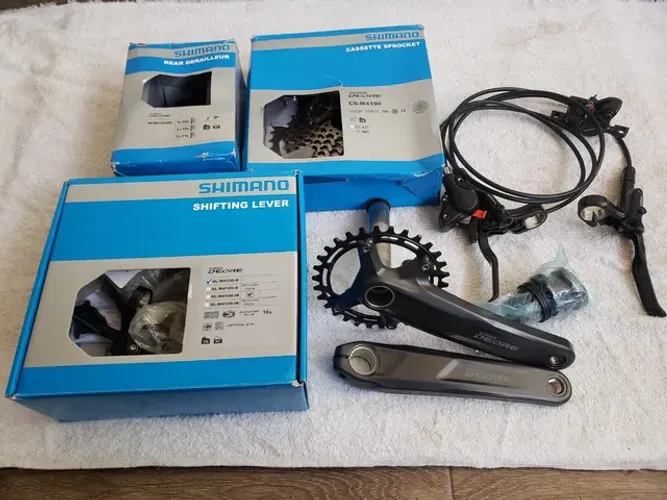 Kit shimano deore 1x10v (sem freios) **LER DESCRIÇÃO