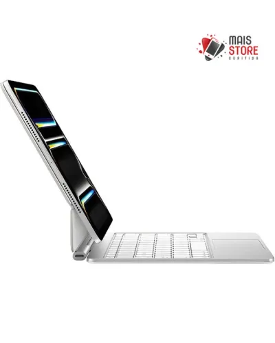 Teclado Apple Magic Keyboard para iPad Pro 11" M4 - Branco (Ingles) (Novo/Lacrado)