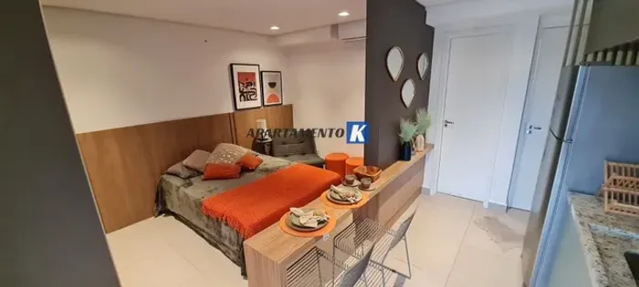 Stúdio MOBILIADO - LOCAÇÃO - 26m² - 100% DECORADO, Armários Planejados, Novo 1º uso, C/ va