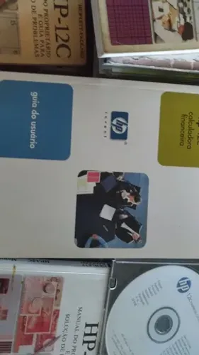 Manual usuário da HP-12C, em inglês ou português, bom estado, envio qq local.