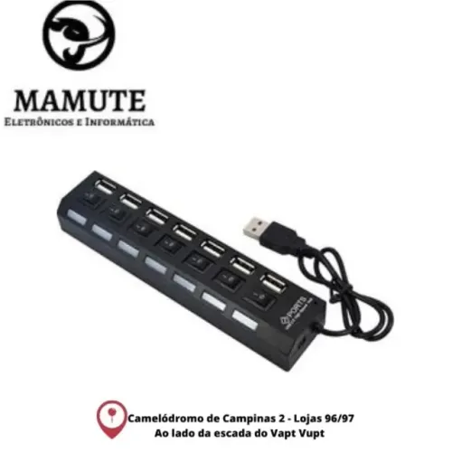 Hub usb 7 portas USB 2.0