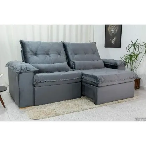 Sofá Retrátil Reclinável Califórnia 2.50m D28!! Rf328m