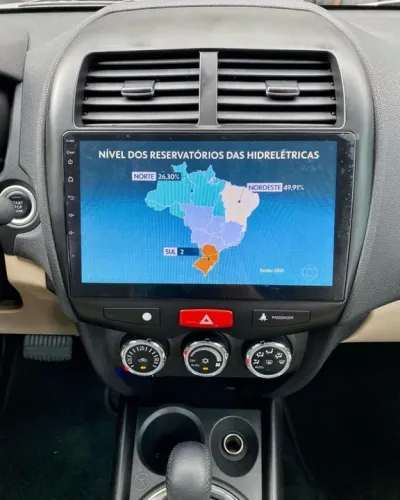 Multimídia Android Tela 9 polegadas mitsubishi Asx