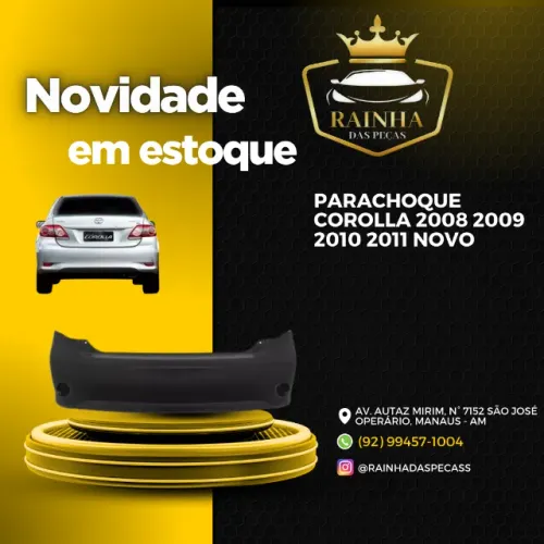 Parachoque Corolla 2008 2009 2010 2011 Novo