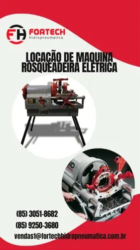 Rosqueadeira elétrica para tubos - locação 