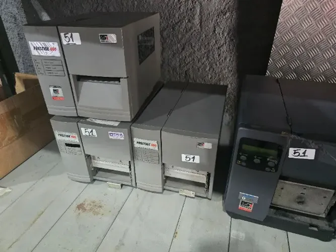 Lote de 05 Impressoras Térmicas Usadas Datamax e Prestige no estado