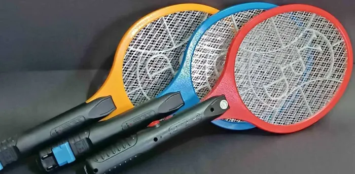 Raquete elétrica recarregável