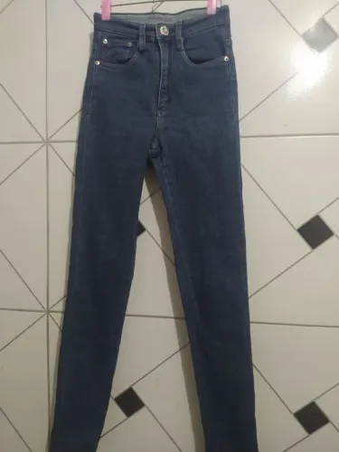 Calça jeans com lycra, número 34