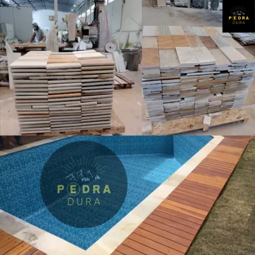 Borda de Piscina Boleada São Tomé Amarelo