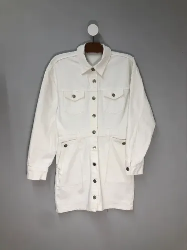 Sobretudo jeans off white zara M
