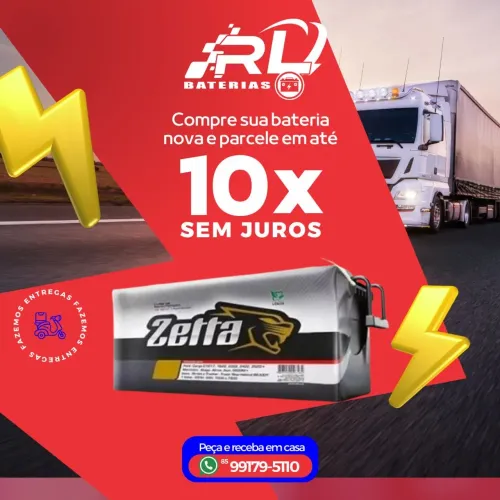Bateria para ônibus caminhão trator 150 amperes nova RL BATERIAS 