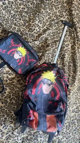 Mochila Naruto com lancheira