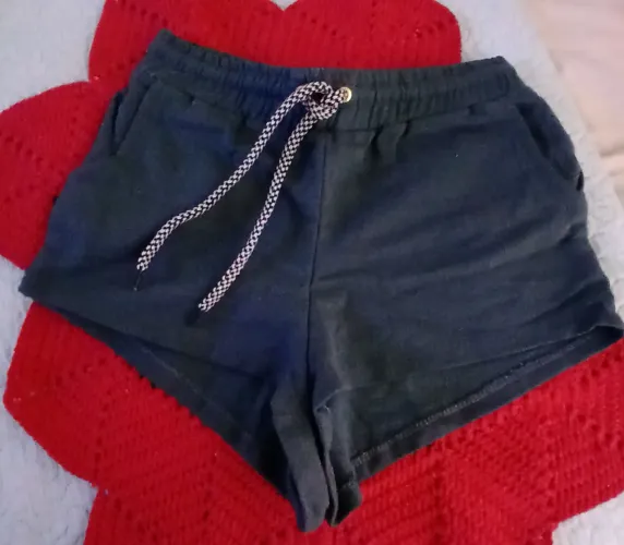 Short de Moletom Feminino - cinza - Tamanho G