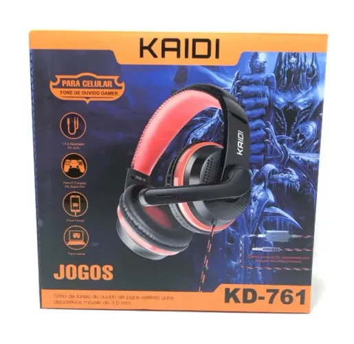 Fone De Ouvido Jogo Headset Gamer PS4 Xbox One e Pc?Kaidi KD-761 Novo na Caixa