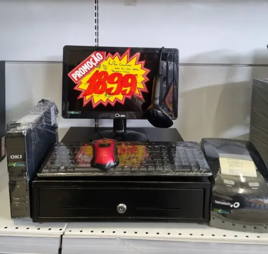 Kit PDV Completo Sem Sistema para Comércio Mini Pc com SSD Garantia Loja Eco Eletron