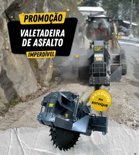 Valetadeira de asfalto hidráulica pra bob cat
