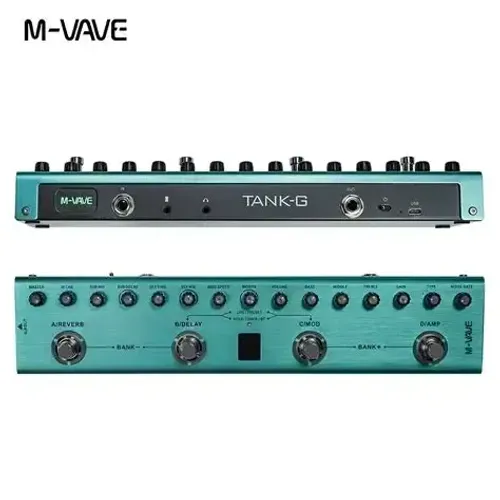 Pedaleira Mvave Tank G p/ Guitarra Cuvave Tank-g