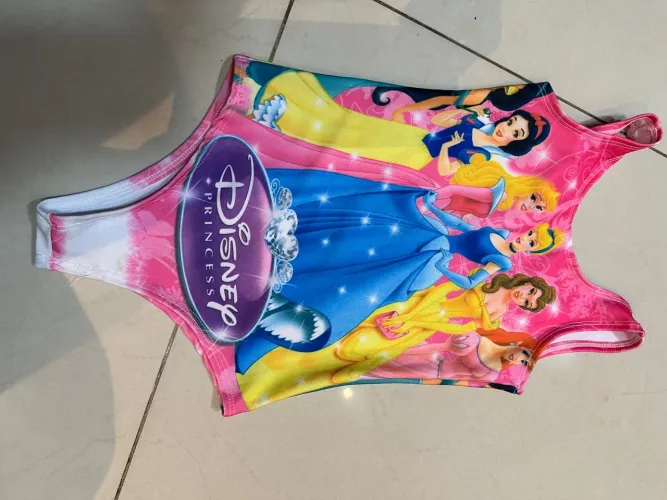 Body Infantil Disney Princesses - Tamanho U