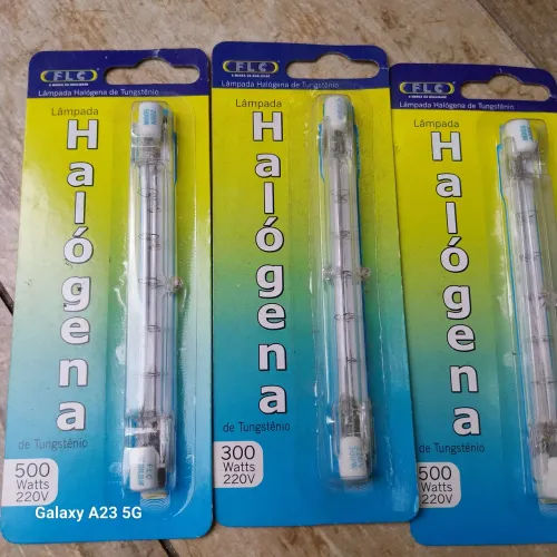 Lâmpadas Halógenas de Tungstênio 300W e 500W