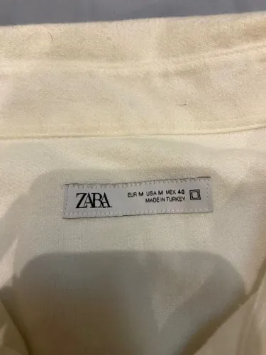 Camisa Zara Bege - Tamanho M