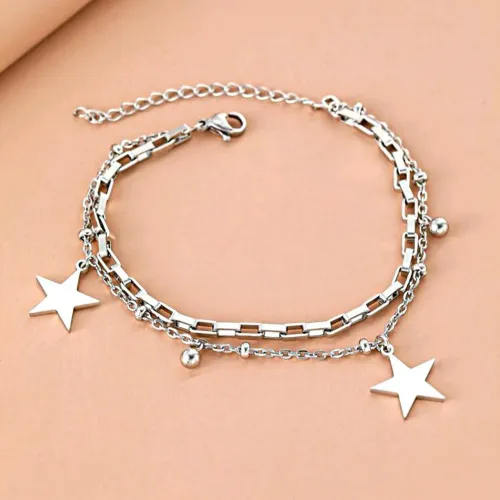 Pulseira Deslumbrante Estrela e Bolinhas