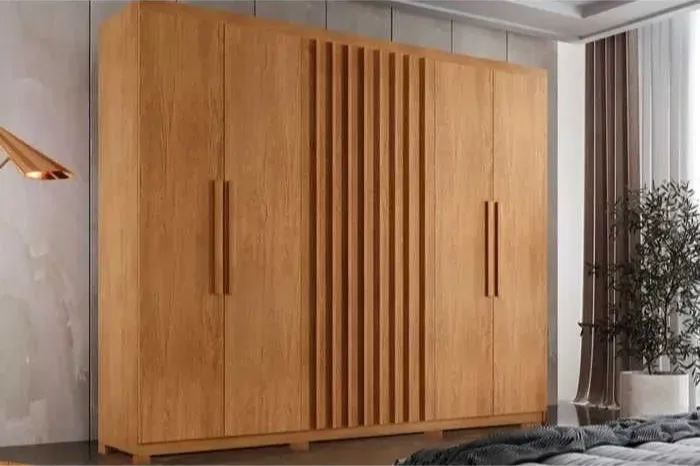 Guarda Roupa Casal 100% MDF Ripado Cairo Varios Modelos Pronta Entrega