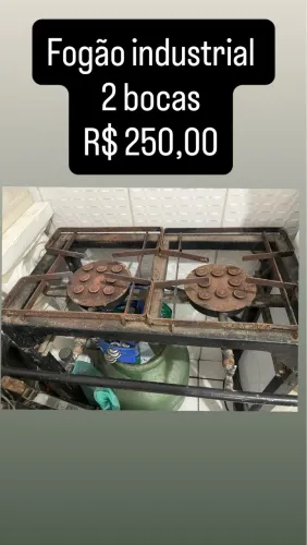 Fogão industrial 2 bocas 