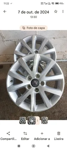 Rodas diamantadas 5 furos 