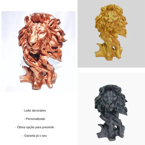 Estátua Leão Decorativo