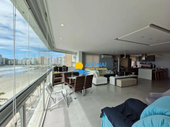 Apartamento frente mar com lazer Astúrias Guarujá