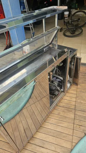 Balcao refrigerado para sorveteria / açai