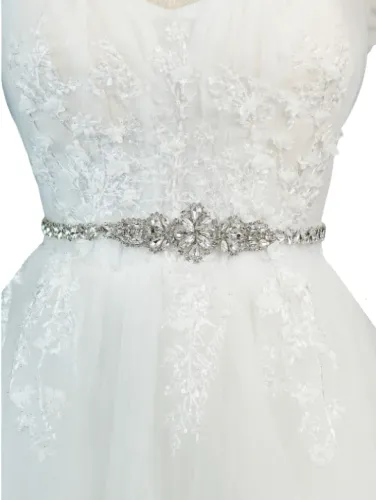 Cinto Bordado para Vestido de Noiva Casamento - Cinto com Pedraria