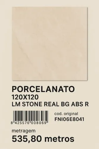 PORCELANATO 120X120 LM STONE REAL BG ABS R Roca Stone Real
