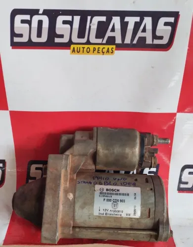 Motor de Partida Palio/uno/Strada Doublo e Idea 12V 9 dentes