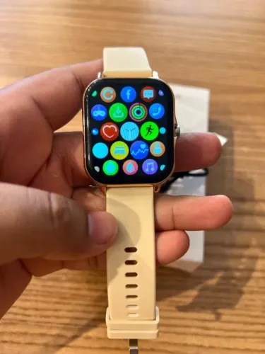 Relógio Smartwatch H13 Rose Gold Com 2 Pulseiras