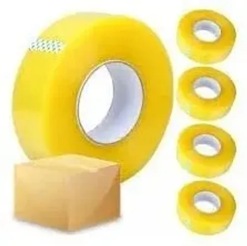 Kit 5 Fita Adesiva Pvc Transparente 300 Metros Durex Embalagem