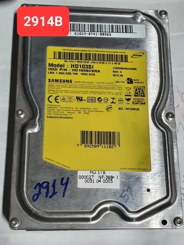 Placa Hd 1 Tb Hd103si - Cod. 2914b
