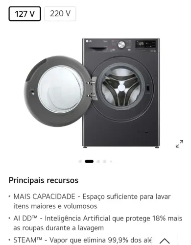 Lava e Seca LG 12 KG Titanium