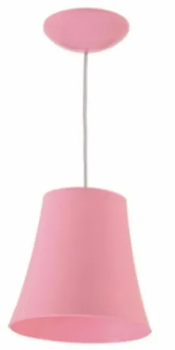 Luminária de Plástico Pendente Rosa