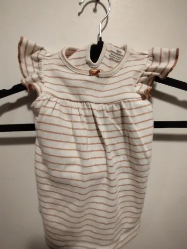 Carters Vestido com Gorro Listrado 6 a 9 meses