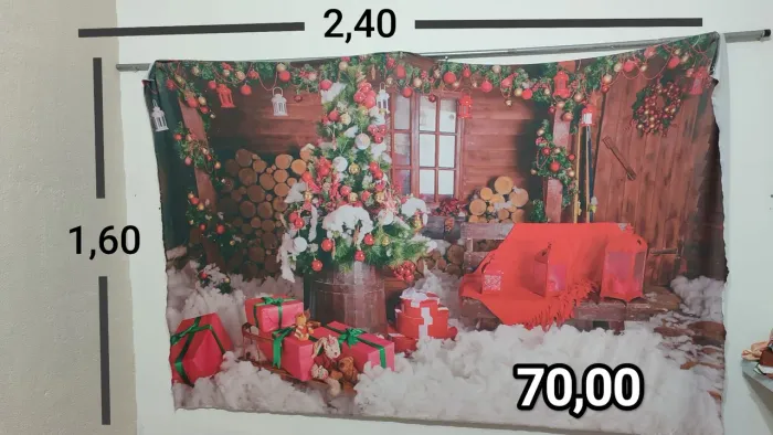 Fundo fotográfico de Natal