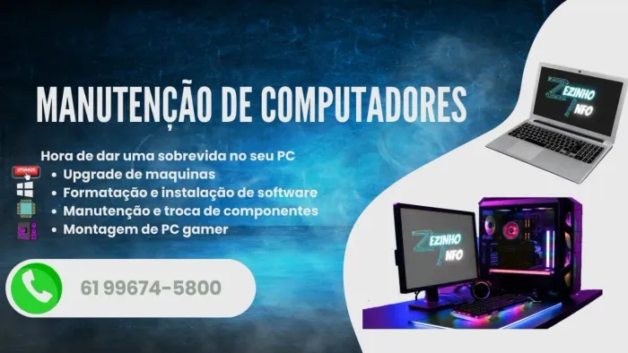 Manutenção em PC e notebook