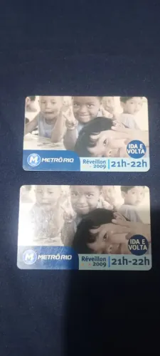 Bilhetes duas unidades ano 2009