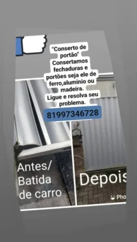 Conserto e manutenção de portas e portões de alumínio